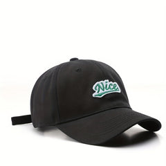 Label Patch Baseball Cap Solid Adjustable Couple Dad Hats Unisex Sports Sun Hats