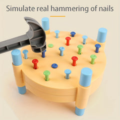 Kids Nail Knocking Table Chain Puzzle Toy