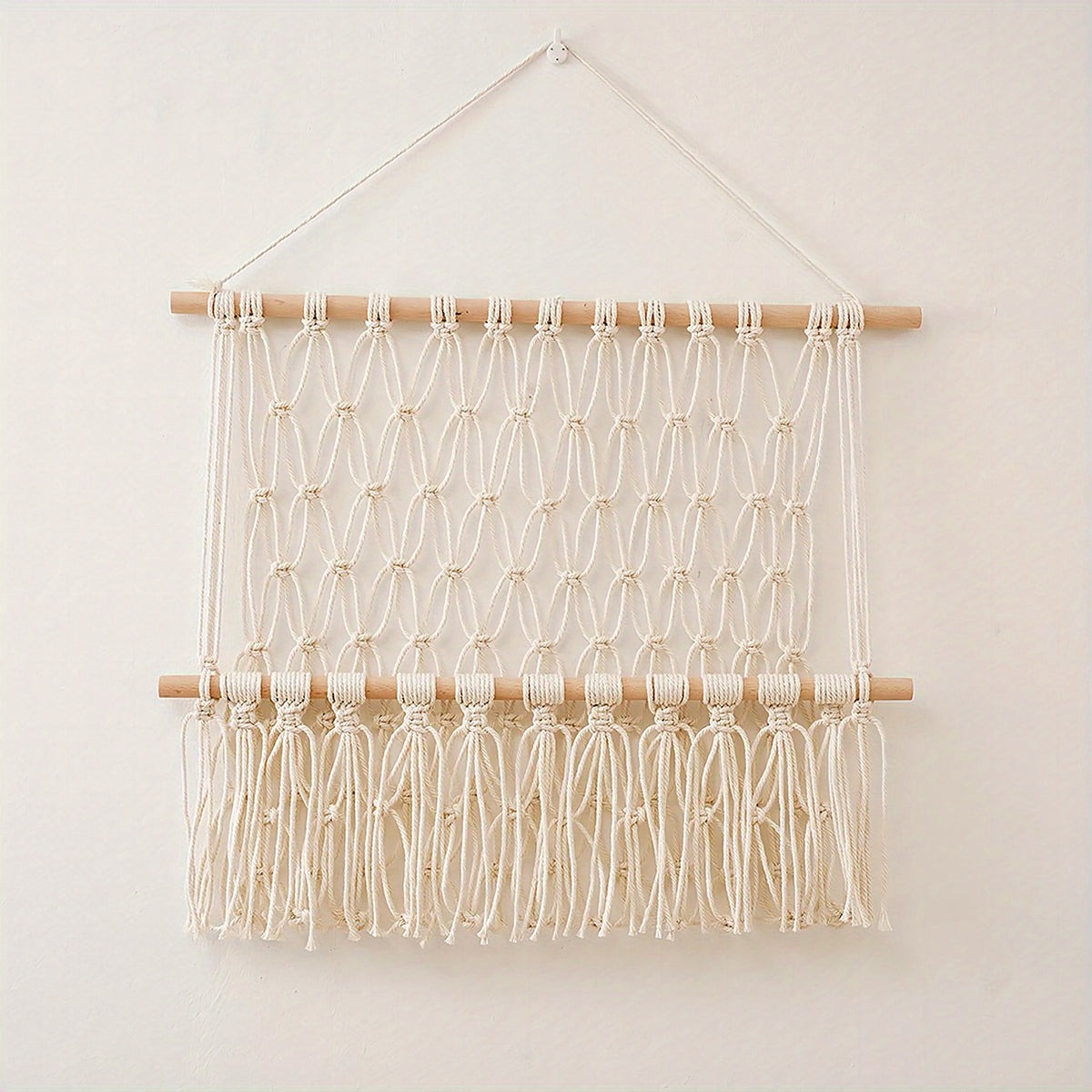 Macrame Woven Animal Hammock for Nursery & Playroom Organization