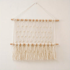 Macrame Woven Animal Hammock for Nursery & Playroom Organization