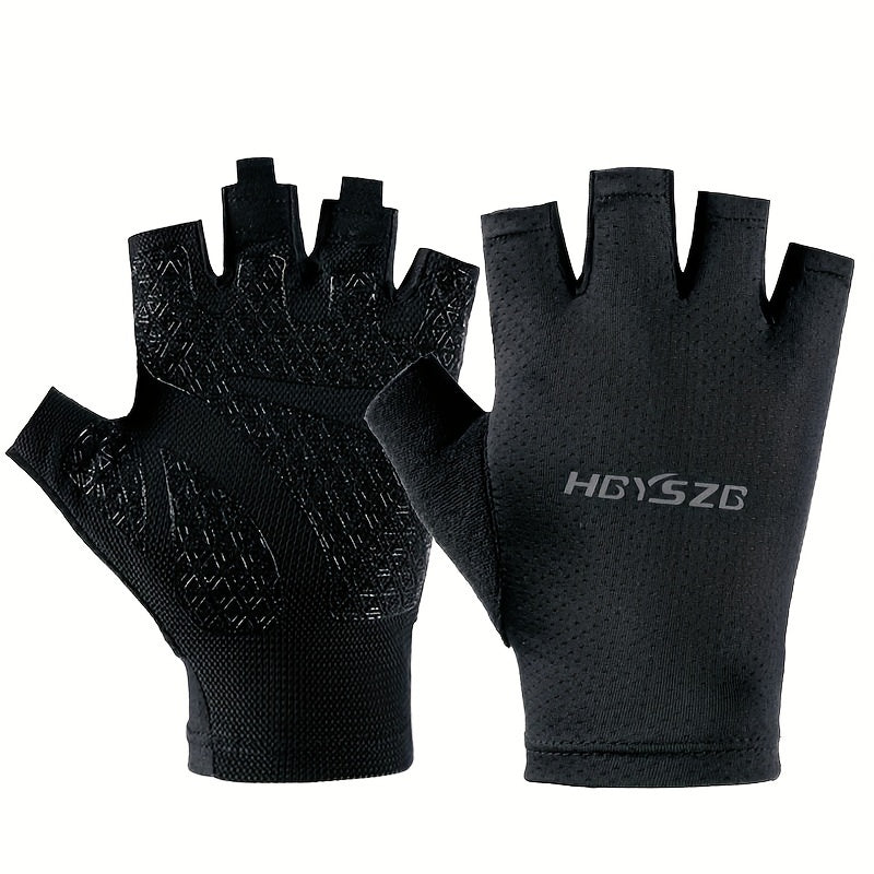 Half Finger Non Slip Sports Gloves - Breathable & Comfortable