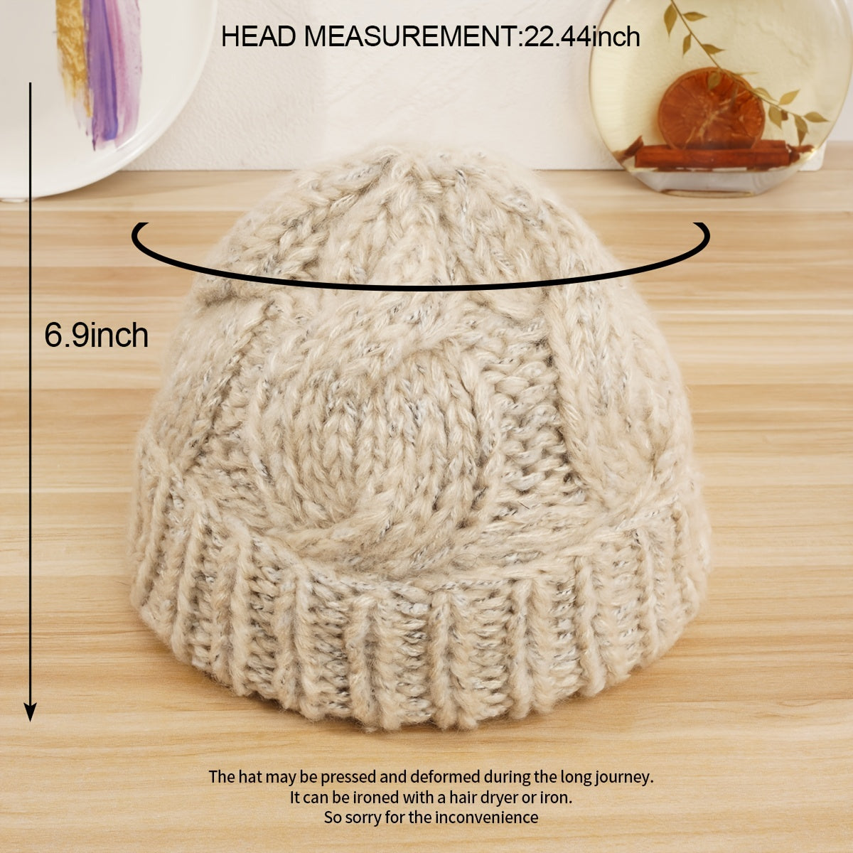 Winter Soft Knit Beanie Hat Warm Skull Cap For Women