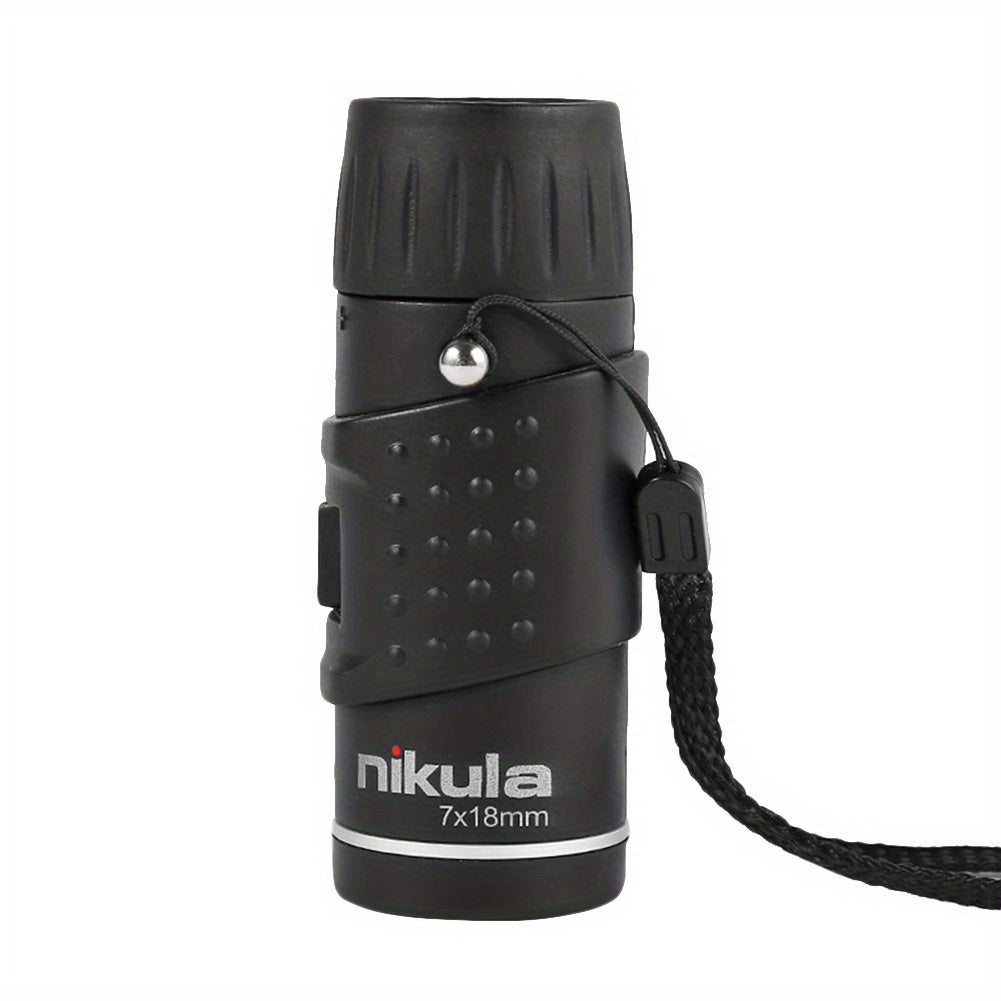 Compact 7X18 Monocular Telescope for Bird Watching and Sports