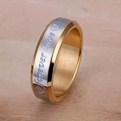 Forever Love Stainless Steel Ring Men's Couples Ring Wedding Ring