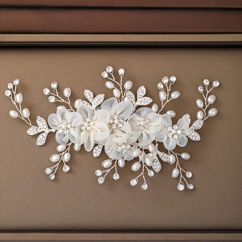 Crystal Bridal Hair Comb Pearl Wedding Hair Comb Bridal Comb