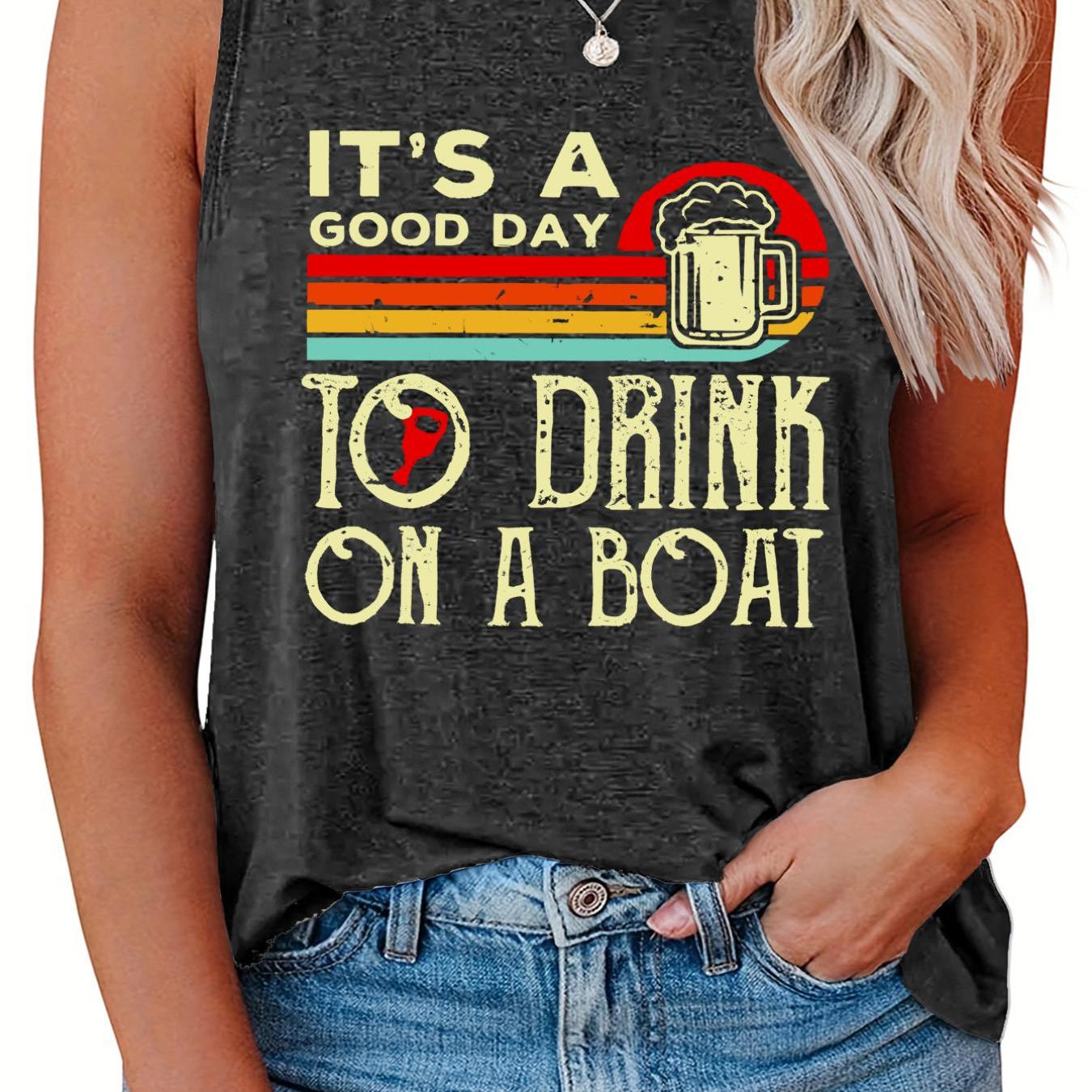  Women's Graphic Print Round Neck Tank Top