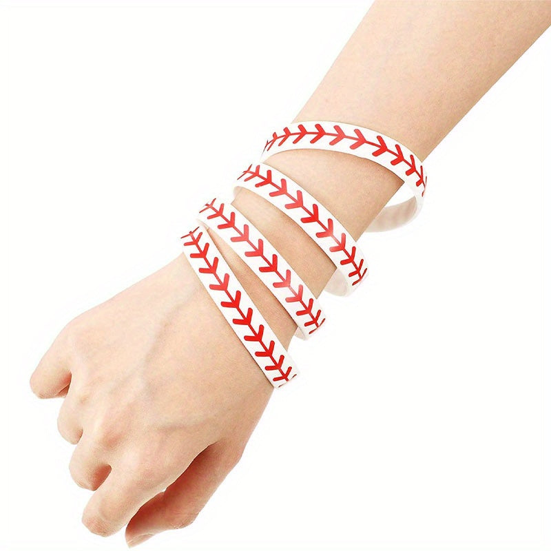 Softball Bracelet Softball Wristband Silicone Bracelet - Softball Gift