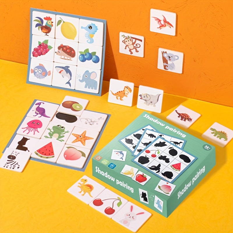 Wooden Shape Matching Toy Brain Teaser Blocks