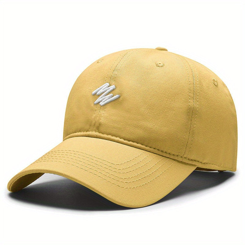 Embroidery Baseball Cap Solid Casual Dad Hat Unisex Adjustable Sun Hats