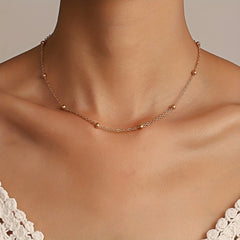 Fashionable Beaded Collar Chain Necklace for Women
