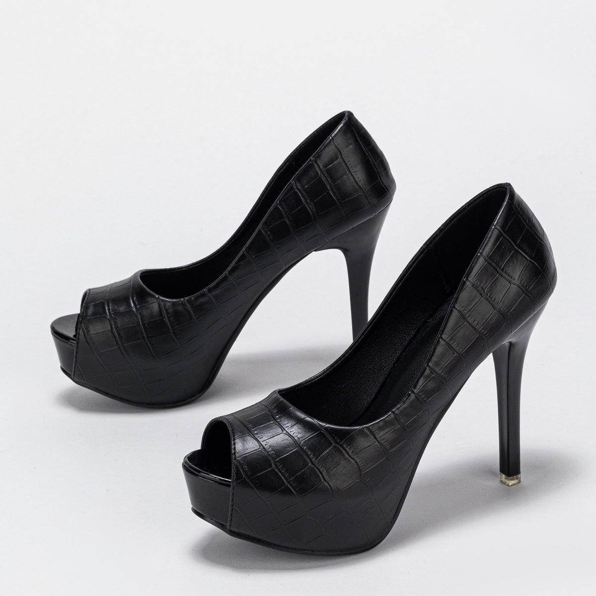 Women's Peep Toe High Heels Stiletto Pumps Shoes