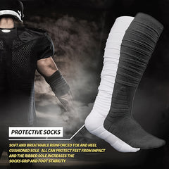 4 Pairs Extra Long Football Socks for Men & Boys