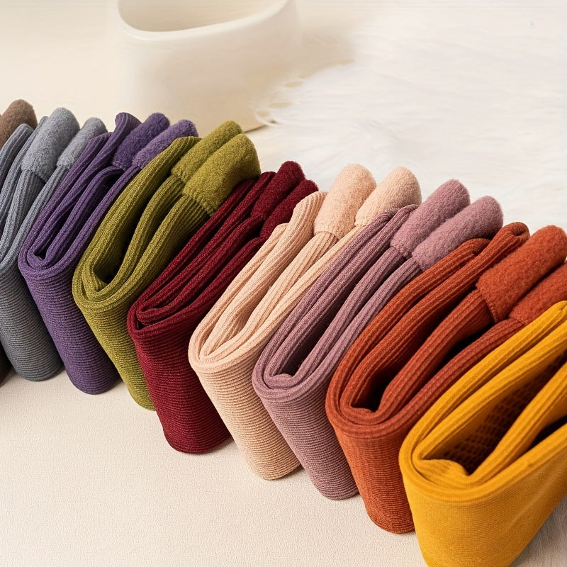 10 Pairs Warm Winter Fluffy Floor Socks Women's Stockings