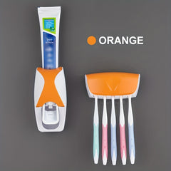 Automatic Toothpaste Dispenser and Toothbrush Holder