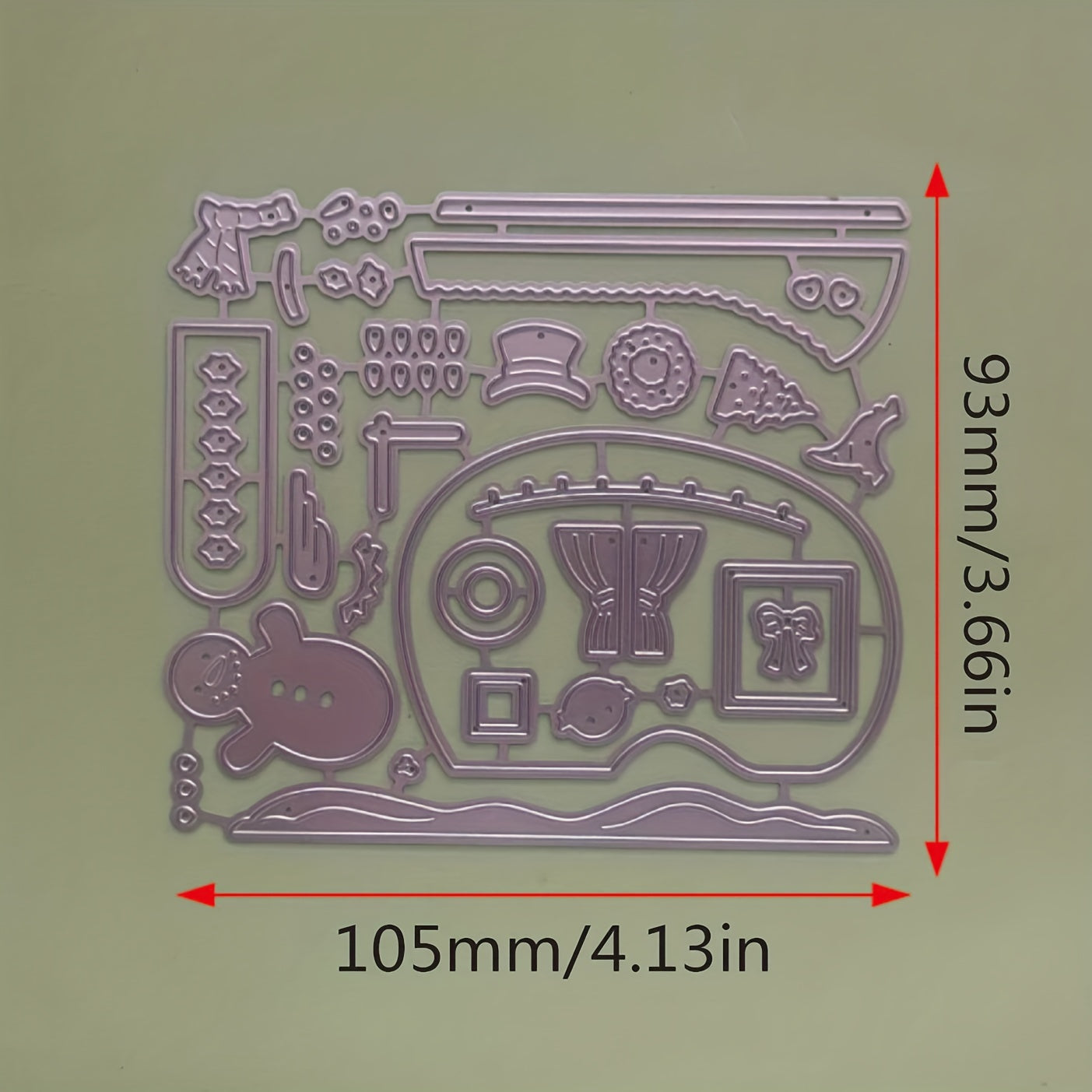 1pc Christmas Snowy House Metal Cutting Dies for Card Making Scrapbooking