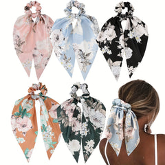 Silk Flower Scrunchies Hair Accessories Hair Ties Bridesmaid Proposal