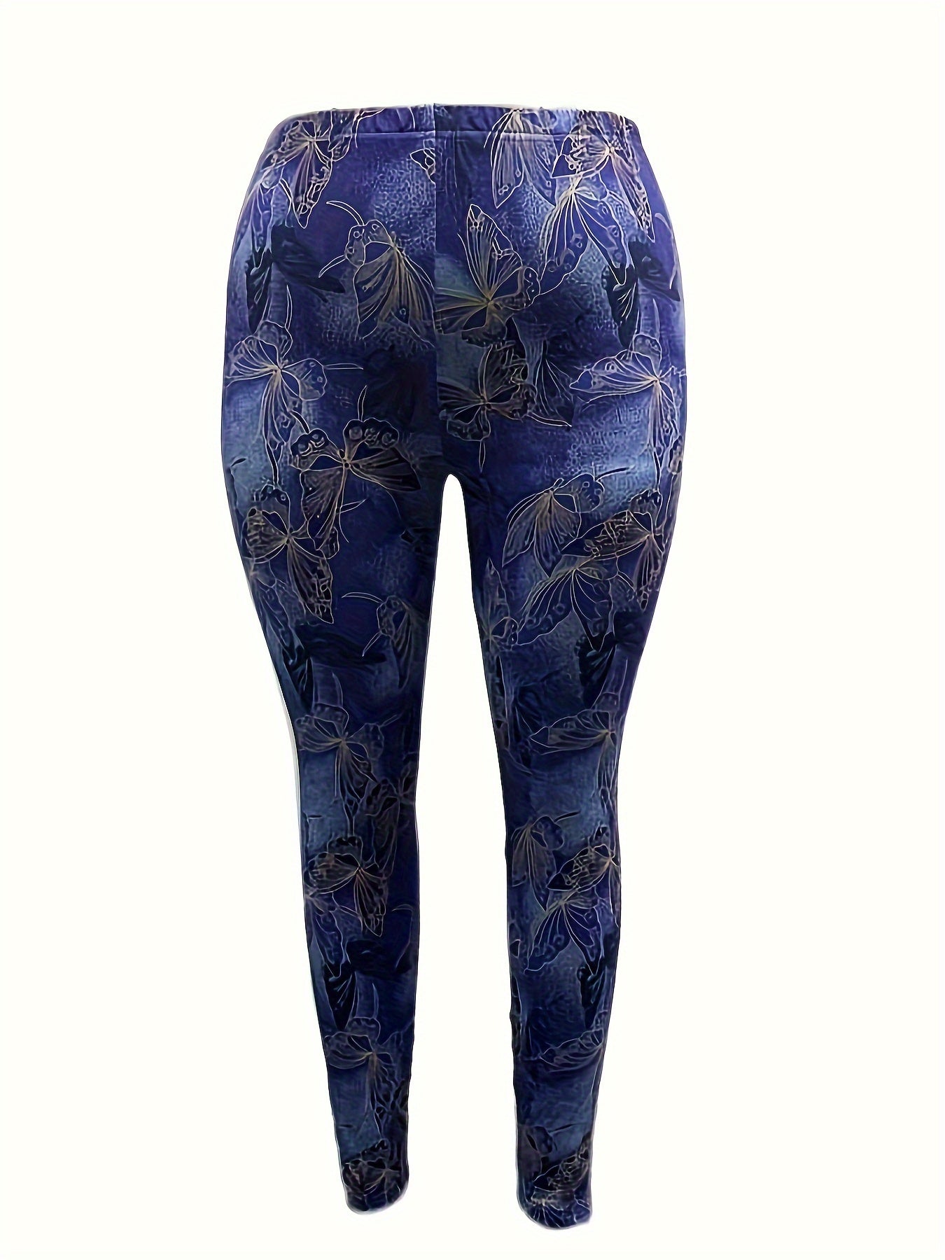  Butterfly Print High Rise Leggings