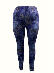  Butterfly Print High Rise Leggings