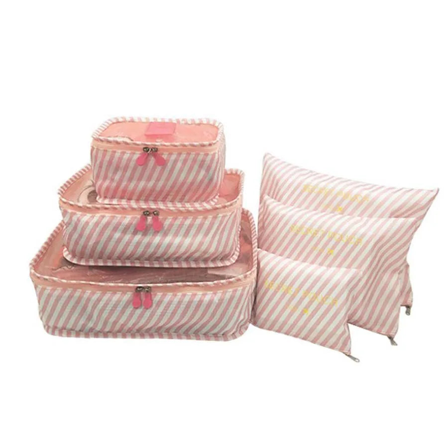 6Pcs Waterproof Storage Bag Travel Luggage Bag Organizer Bags
