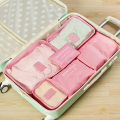 6Pcs Waterproof Travel Clothes Storage Bags Luggage Organizer Pouch