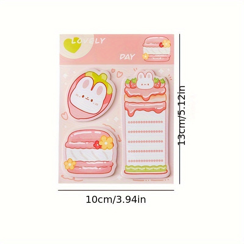 2pcs Cartoon Pet Sticky Notes Student Stationery Note Paper