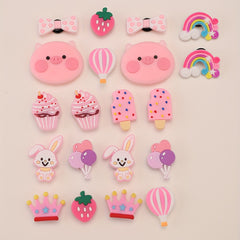Cartoon Shoes Buckle PVC Pink Piggy Cupcake Bee Shoe Charm DIY Shoe Accessories