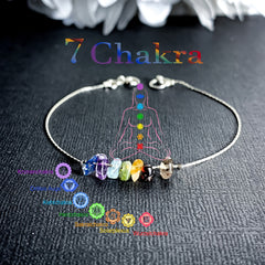 7 Chakra Energy Healing Stone Bracelet Boho Ethnic Style