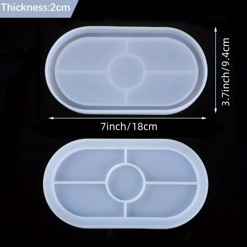 DIY Oval Tray Resin Mold Jewelry Making Plate Dish Mold