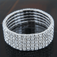 Men's Zircon Anklet Bracelet Dainty Faux Diamond Stretchy Anklet