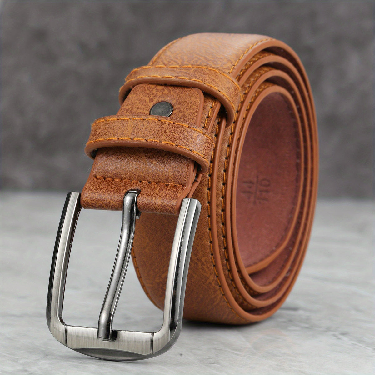 Men's Pin Buckle Belt PU Leather Casual Jeans Pants Waist Strap