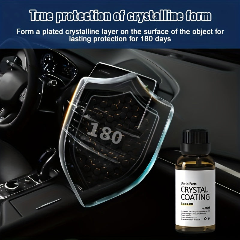 30ml Plastic Refurbished Crystal Coating Wax Auto Interior Car Plastic Renovated