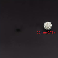 10pcs Acrylic Pearl Beaded Ball DIY Jewelry Making Material