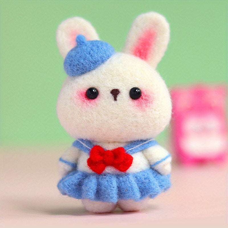Stylish Rabbit Series Wool Felt DIY Material Kit