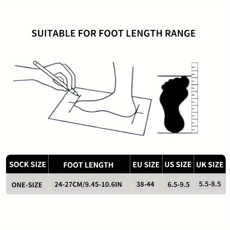 Men's Anti-Skid Calf Socks for Running, Cycling, Football