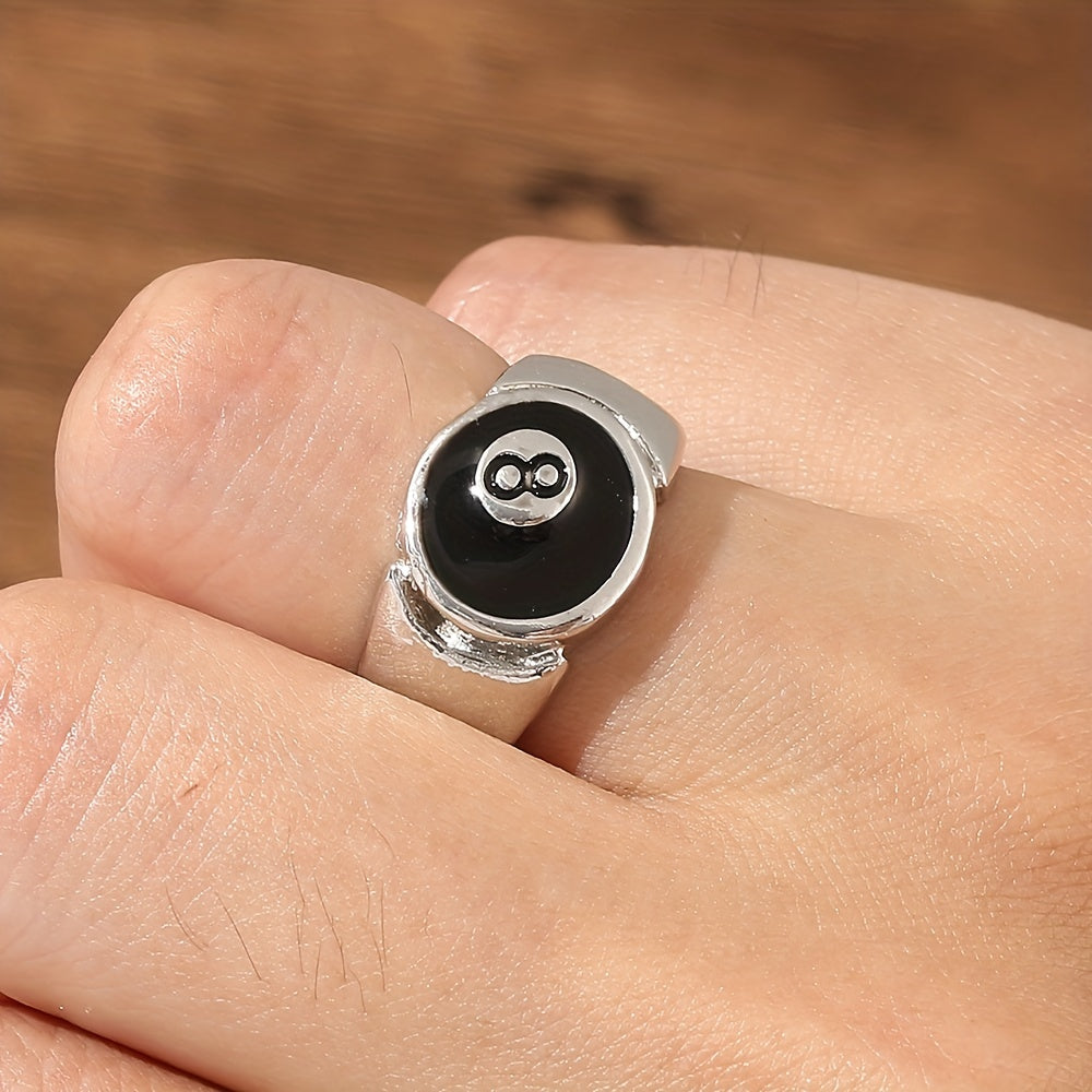 Men's Oil Drop Finger Ring No 8