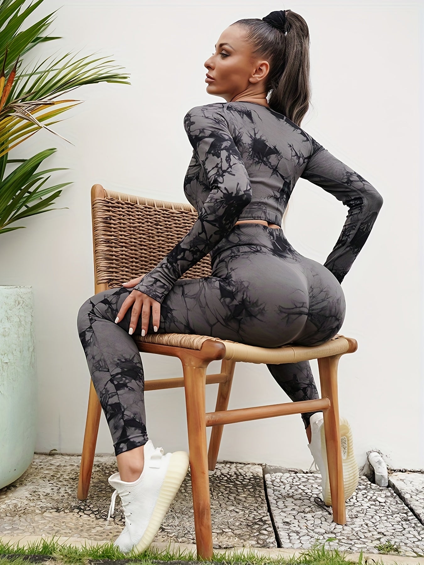 High Waist Tie Dye Sports Leggings for Women