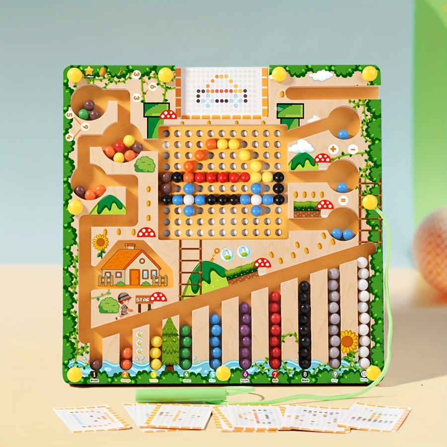 Wooden Maze Game Educational Toy for Kids