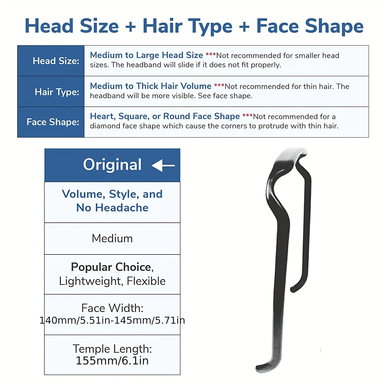 2pcs Skinny Headband Curly Hair Invisible Head Hoop Women Headdress