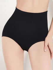 4pcs Mesh Tummy Control Briefs High Waist Intimates Panties