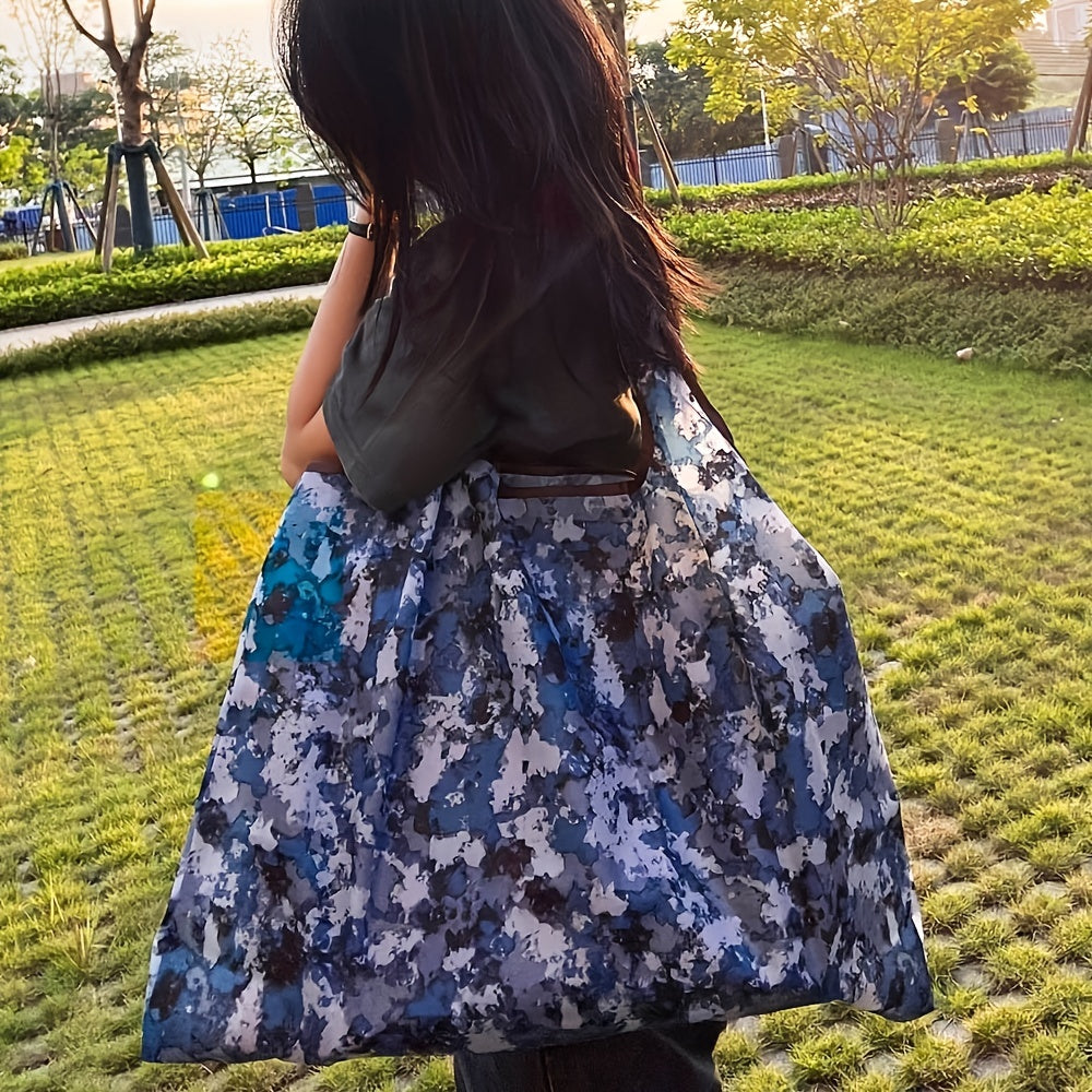 All Over Print Shoulder Bag Large Capacity Lightweight Shopper Bag