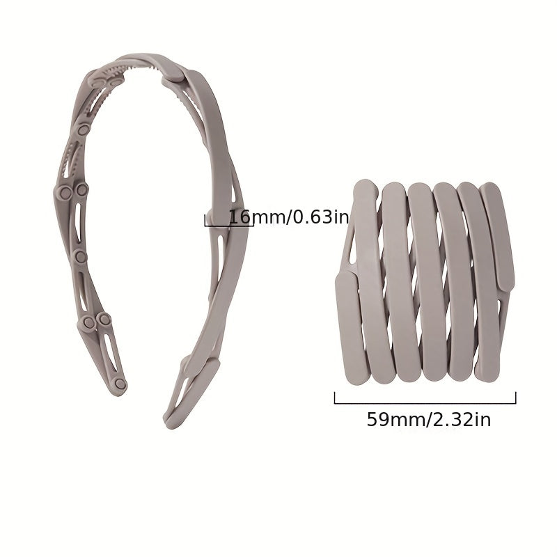 Foldable Headband Solid Hair Band Non-slip Hair Accessories