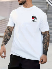 GOD WINS Print Men's Graphic Crew Neck T shirt Casual Comfy Tees