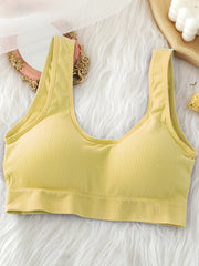 Women's Ribbed Tank Top Sports Bra