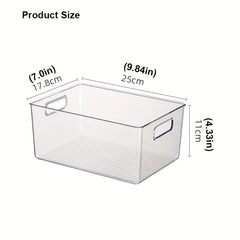 Transparent Storage Box for Kids' Desktop Organization