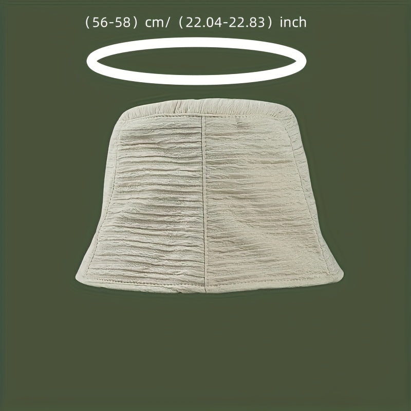 Mesh Ruched Bucket Hat Sunshade Basin Hat