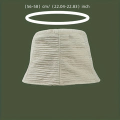 Mesh Ruched Bucket Hat Sunshade Basin Hat