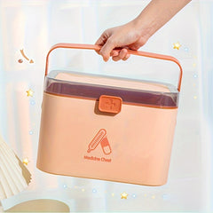 Large Capacity Emergency Medicine Storage Box for Home Office School Car Travel