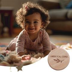 Umbilical Cord Wooden Keepsake Box Hair and Tooth Storage