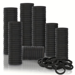 100pcs Soft Nylon Rubber Band Ponytail Holder Elastic Hair Ties Hair Accessories