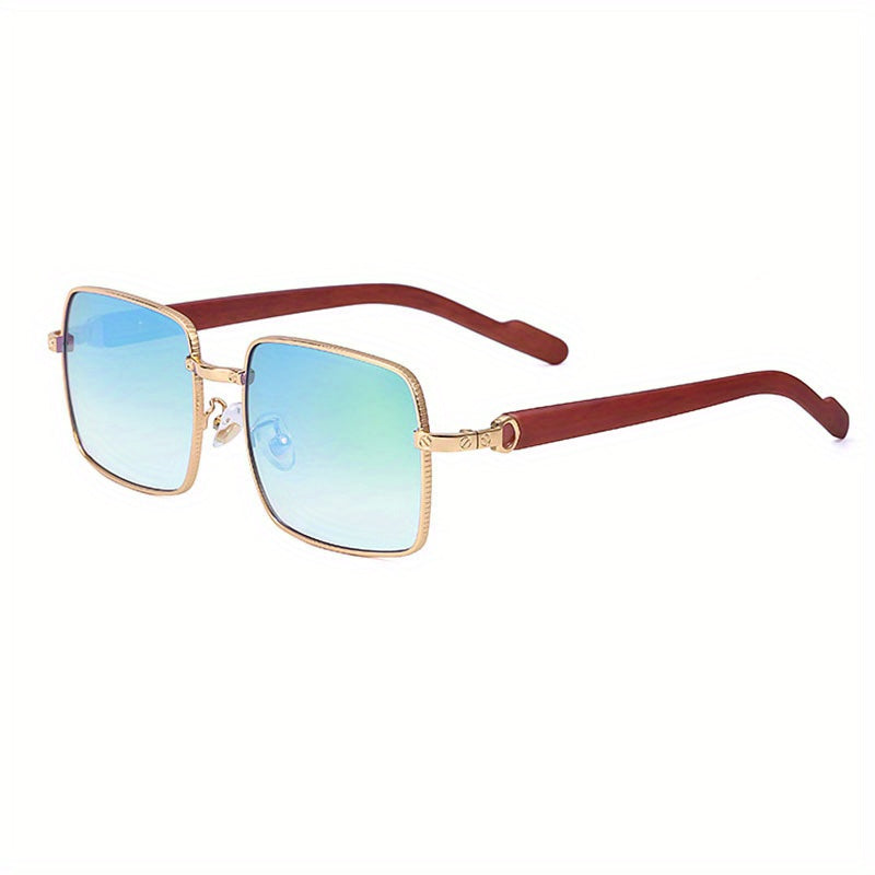 Men's Square Sunglasses Mature Business Beach Windproof Glasses
